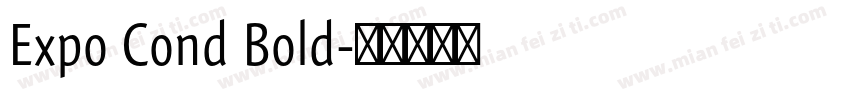 Expo Cond Bold字体转换
